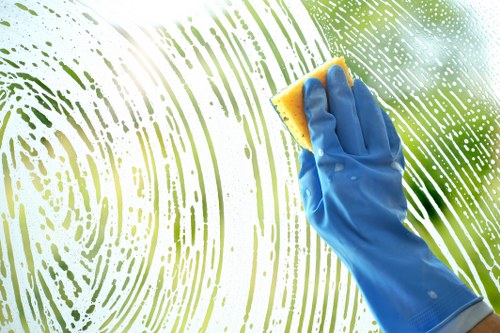 Commercial cleaning team maintaining a Highbury office interior
