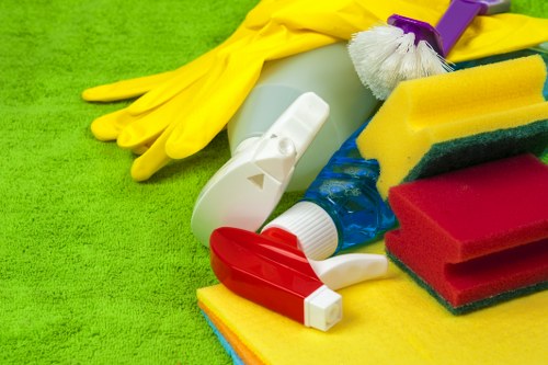 Cleaning a built-in oven in a Highbury home with careful attention