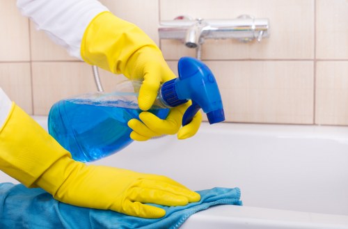 Local cleaners preparing a Highbury home for end of tenancy inspection