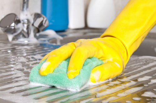 Office and reception cleaning for a business property in Highbury