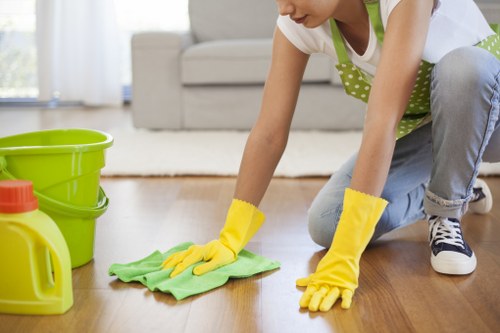 Removing construction dust from kitchen surfaces in Highbury